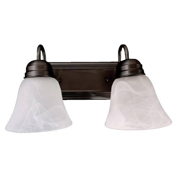 2 Light Bronze Vanity Light Fixture