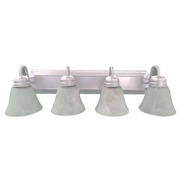 4 Light Nickel Vanity Light Fixture