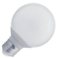 Eiko 6 watt 120 volt G25 Medium Screw Base 2700K Warm White Dimmable LED