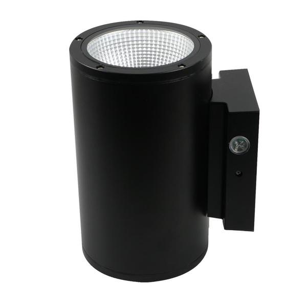6" 36 watt 120/277 volt CCT Selectable Black LED Wall Sconce