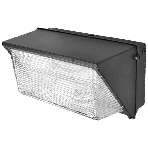 100 watt 120/277 volt 5000K Daylight Bronze Non-Dimmable LED Glass Wallpack Fixture