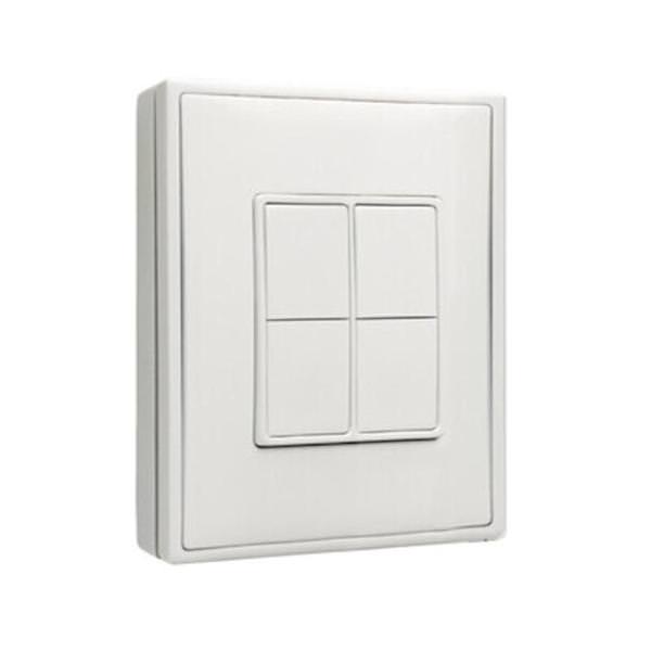 White Double Rocker Wireless Wall Switch