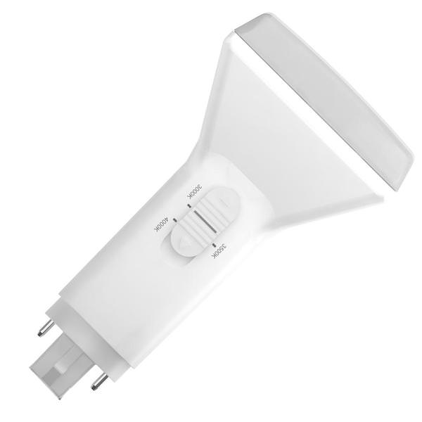 8.5 watt 120/277 volt PL 2-Pin Base CCT Selectable Dual Technology LED