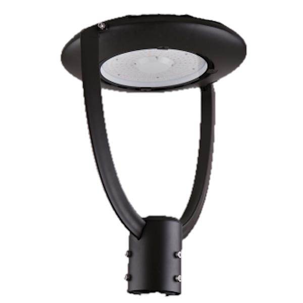 60/80/100 watt 120/347 volt CCT Selectable Black Dimmable LED Post Top