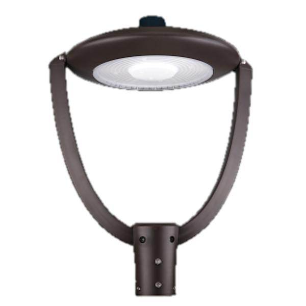100/125/150 watt 120/347 volt CCT Selectable Black Dimmable LED Post Top