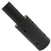 Eiko Black Round Pole-Mount Top Tenon Adaptor