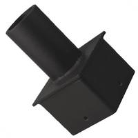 Eiko Black Square Pole-Mount Top Tenon Adaptor