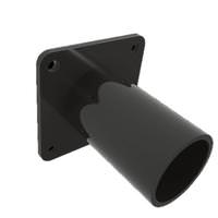 Eiko 2 3/8” Tenon Black Square Pole-Mount Top Tenon Adaptor