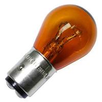 #2357NA - 28.16/8.26 watt - 2.23/.59 amp - 12.8/14 volt - S8 - Double Contact Index Bayonet (BA15d) Base - Natural Amber | Peak Incandescent Miniature / Automotive Light Bulb