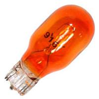 #916NA - 7 watt - .54 amp - 13.5 volt - T5 - Miniature Wedge (W2.1x9.5d) Base - Amber | Peak Incandescent Miniature / Automotive Light Bulb
