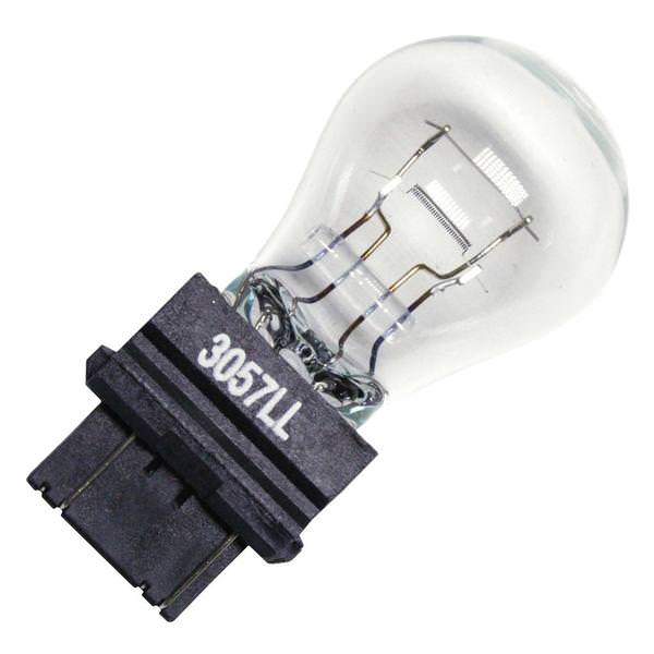 26.9/6.72 watt 12.8/14 volt S8 Plastic Wedge Double Filament Base #3057K