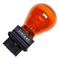 #3157A - 26.88/8.26 watt - 2.1/.59 amp - 12.8/14 volt - S8 - Plastic Wedge Double Filament (W2.5x16q) Base - Amber | Peak Incandescent Miniature / Automotive Light Bulb