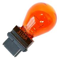 #3156A - 26.9 watt - 2.1 amp - 12.8 volt - S8 - Plastic Wedge Single Filament (W2.5x16d) Base - Amber | Peak Incandescent Miniature / Automotive Light Bulb