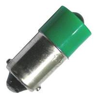 Eiko 14 volt T3.25 Miniature Bayonet Base Green #LED-14-BA9S-G