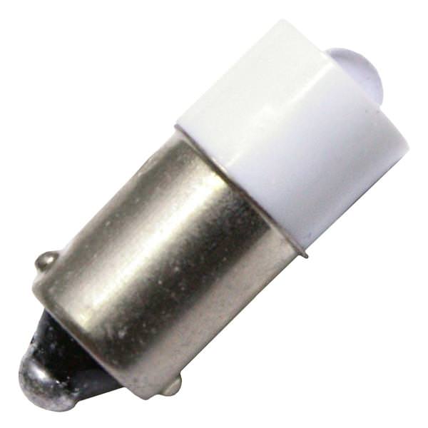 24/28 volt T3.25 Miniature Bayonet Base White #LED-24-BA9S-W