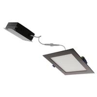 Elco Lighting 4" 9 watt 120 volt 3000K Bronze LED Slim Square Recessed Downlight Dimmabl