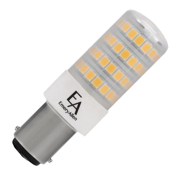 6 watt 120 volt Double Contact Bayonet Base 3000K Natural White Dimmable LED