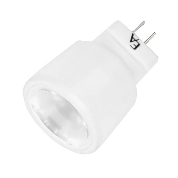 2 watt 12 volt MR8 Bi-Pin Base 3000K Natural White Dimmable Flood LED