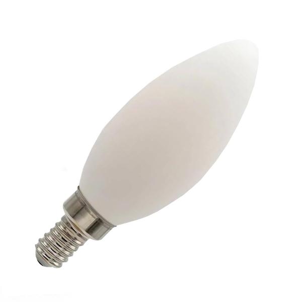 4 watt 120 volt B10 Candelabra Screw Base 2700K Dim to Warm Frosted Dimmable Filament LED