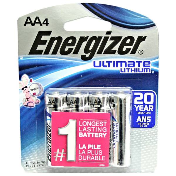 AA 1.5 Volt Ultimate Lithium Battery (4 pack)