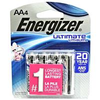 Energizer AA 1.5 Volt Ultimate Lithium Battery (4 pack)