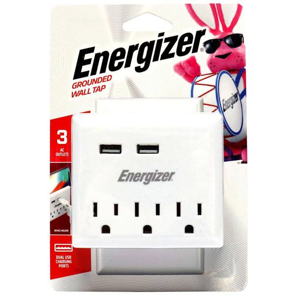 3-Outlet Grounded Plug-In Outlet Adapter
