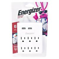 Energizer 6-Outlet Grounded Plug-In Outlet Adapter
