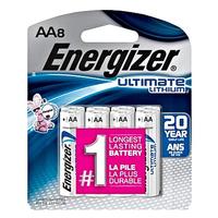Energizer AA Cell 1.5 volt Ultimate Lithium Battery (8 pack)
