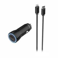 Energizer 3' 20 watt Fast Charging Car Charger and Cable Type C to Lightning Devices