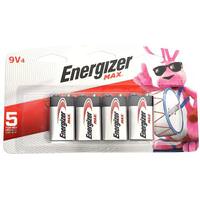 Energizer 9 volt MAX Battery (4 pack)