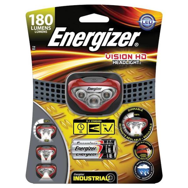 Red & Gray Vision HD Industrial LED Headlight (Batteries Included)
