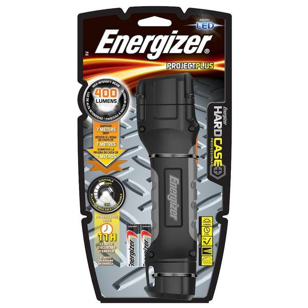 Black Hard Case Professional ProjectPlus Dimmable LED Work Flashlight (Batteries Included)
