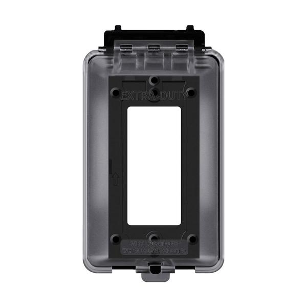 Weatherproof Outdoor Cover for Decorator/GFCI Receptacle
