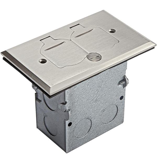 20 Amp 125 volt Tamper/Weather Resistant Floor Box Kit