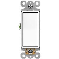 Enerlites White Antimicrobial Residential Grade Rocker Light Switch