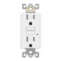 Enerlites 15 Amp 125 volt White Self Testing Receptacle Outlet
