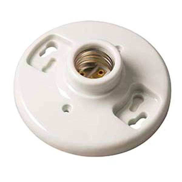 Standard Base Keyless Porcelain Lamp Holder 4-Terminal