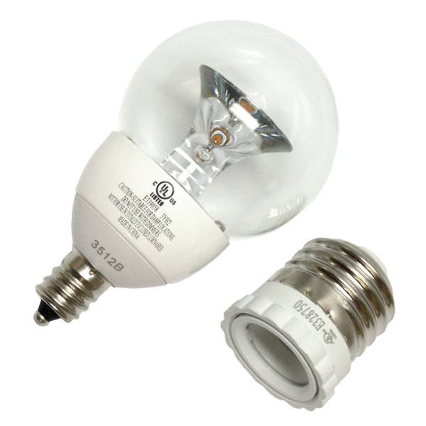 2.5 watt 120 volt G16.5 Candelabra Screw Base 3000K Natural White Non-Dimmable LED 