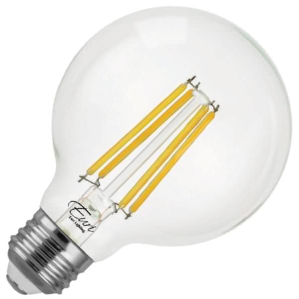 7 watt 120 volt G25 Medium Screw Base 2700K Warm White Clear Dimmable LED Filament