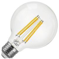 Euri Lighting 7 watt 120 volt G25 Medium Screw Base 2700K Warm White Clear Dimmable LED Filament