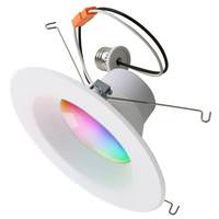 Euri Lighting 6" 13 watt 120 volt Medium Screw Base CCT Selectable Dimmable Smart LED Recessed Downlight