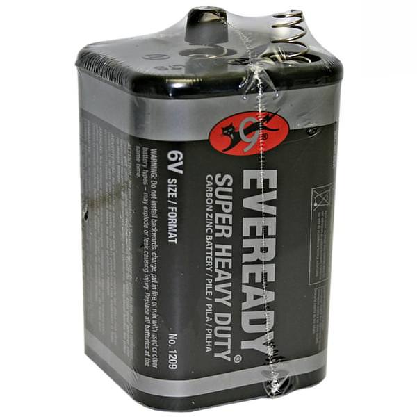 Eveready 6V Heavy Duty Lantern Battery 1209