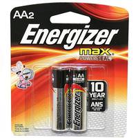 Energizer 2 AA Size Cell 1.5 volt Batteries