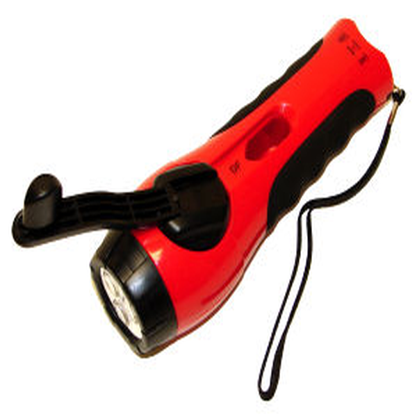 LED Rechargeable Crank Flashlight