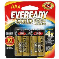 Eveready AA Cell 1.5 volt Gold Alkaline Battery (4 pack)