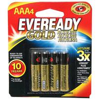Eveready AAA Cell 1.5 volt Gold Alkaline Battery (4 pack)