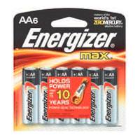 Energizer AA Cell 1.5 volt MAX Battery (6 pack)