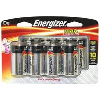 Eveready D Cell Alkaline Battery (8 pack)