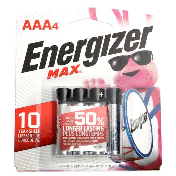AAA Cell 1.5 volt Battery (4 pack)