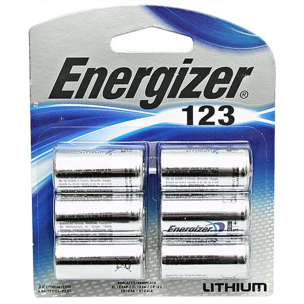 123 3 volt Lithium Photo Battery (6 pack)